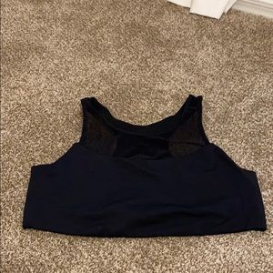 Black workout bra